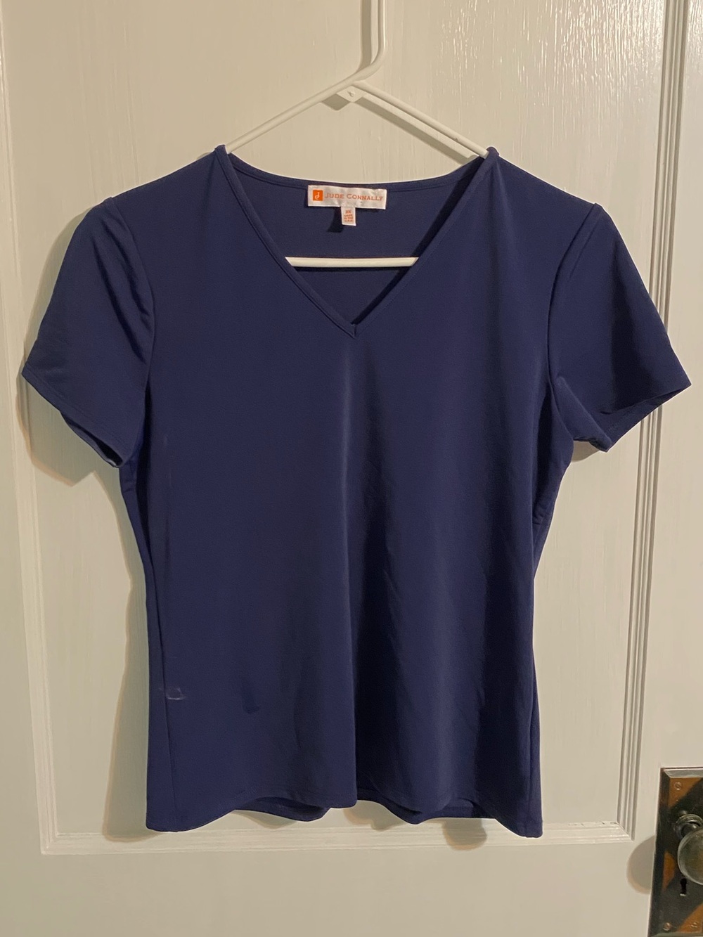 Dark Blue v-neck Jude Connally top